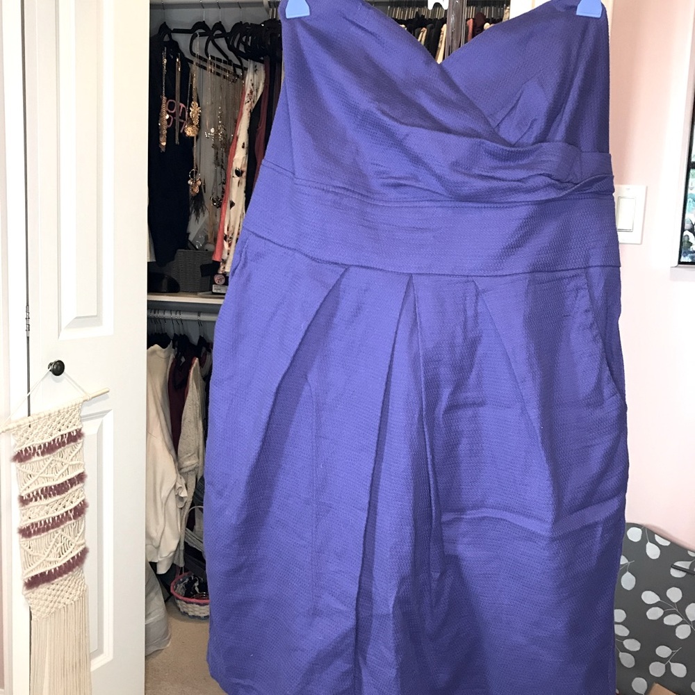 Strapless Dress with Pockets